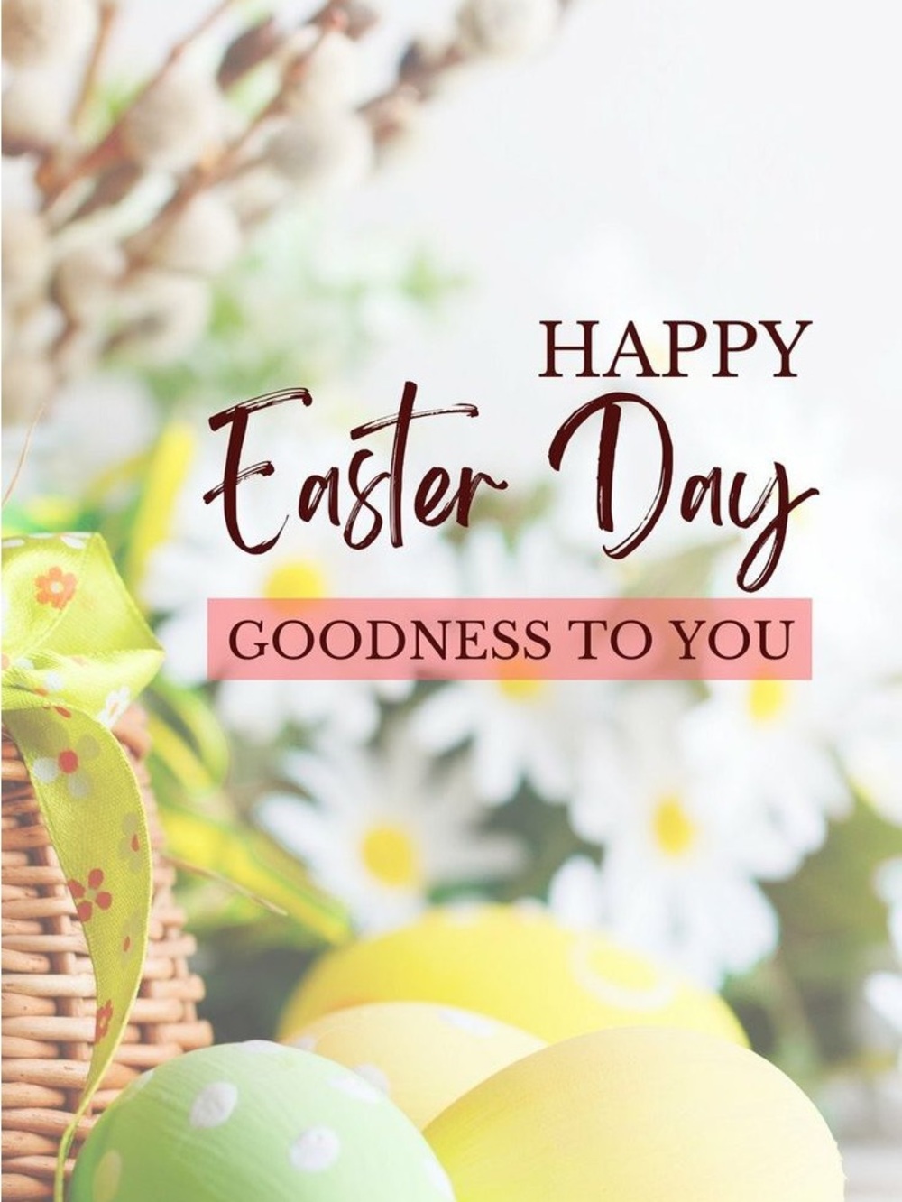 Happy Easter Day Floral & Easter Eggs